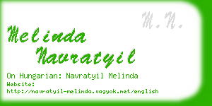 melinda navratyil business card